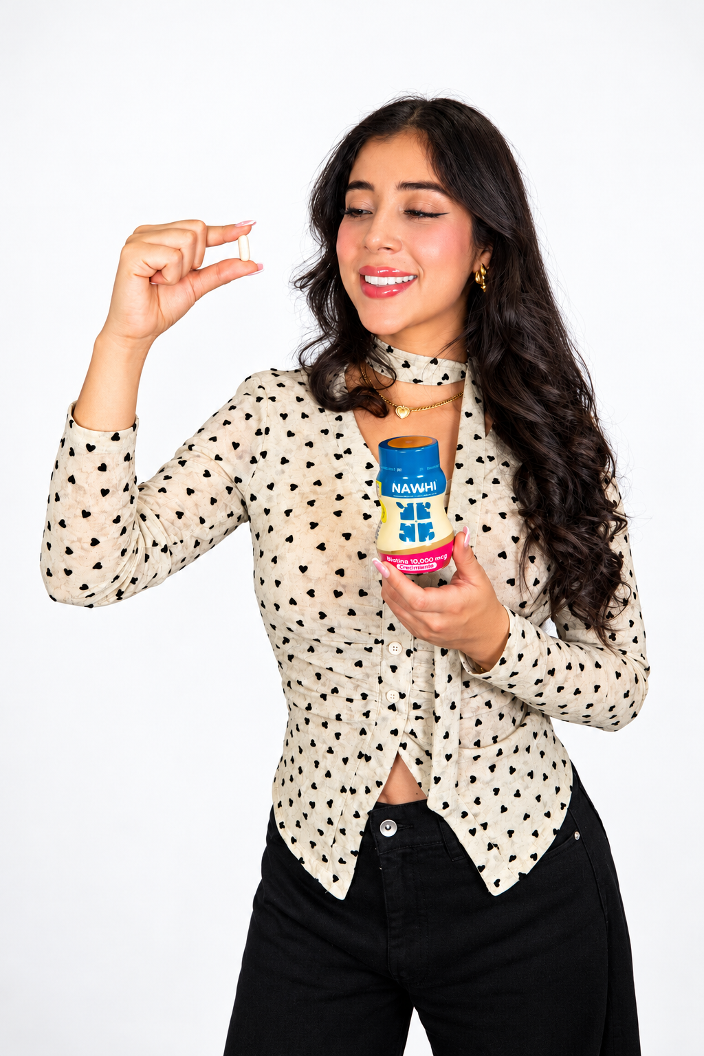 NAWHI Biotina 10.000 mcg + Colágeno Hidrolizado | 60 cápsulas