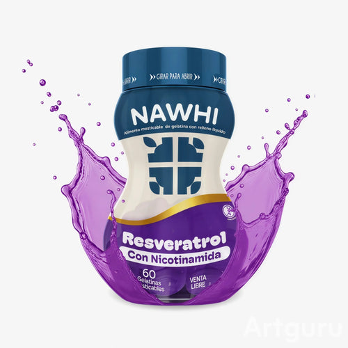 NAWHI Resveratrol + Nicotinamida | 60 cápsulas